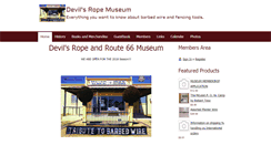Desktop Screenshot of barbwiremuseum.com